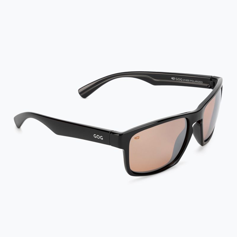 Okulary przeciwsłoneczne GOG Logan black/silver mirror
