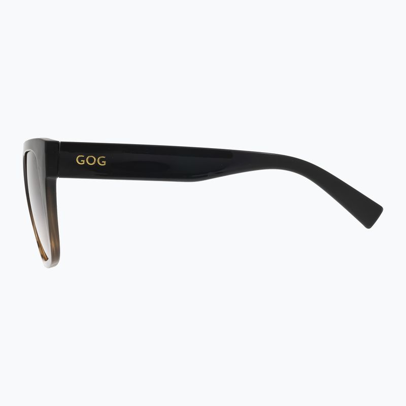 Okulary przeciwsłoneczne damskie GOG Hazel black/brown demi/gradient smoke 8
