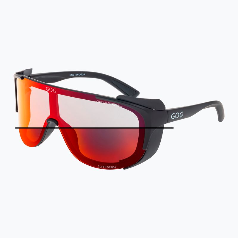Okulary przeciwsłoneczne GOG Tatra matt black/polychromatic red 3