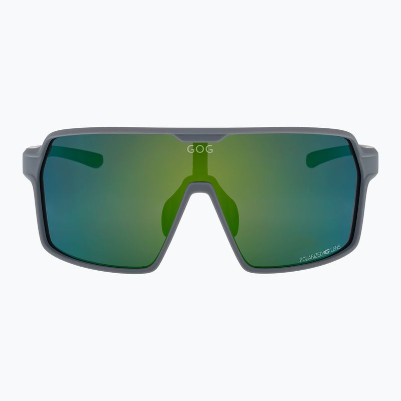 Okulary przeciwsłoneczne GOG Kronos matt grey/black/polychromatic green 6