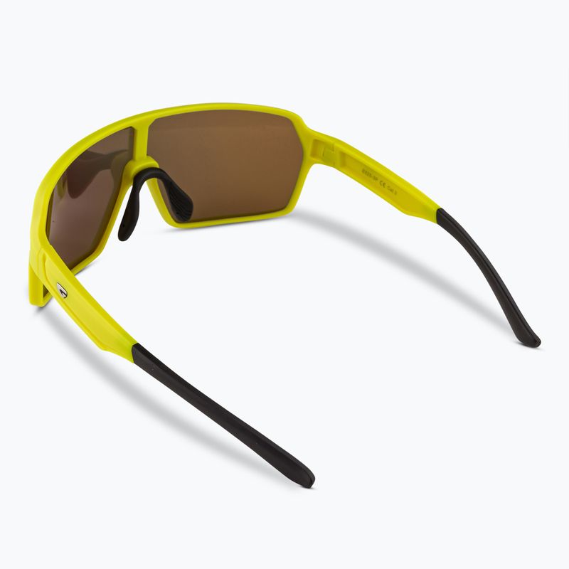 Okulary przeciwsłoneczne GOG Kronos matt neon yellow/black/ polychromatic red 2