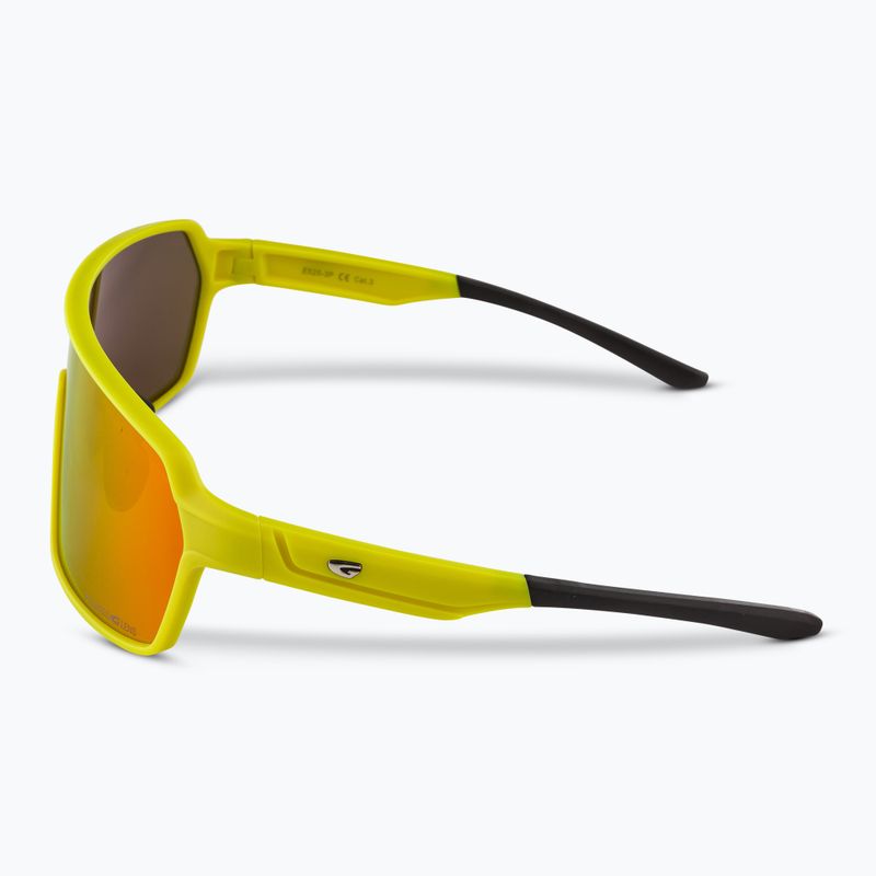 Okulary przeciwsłoneczne GOG Kronos matt neon yellow/black/ polychromatic red 4