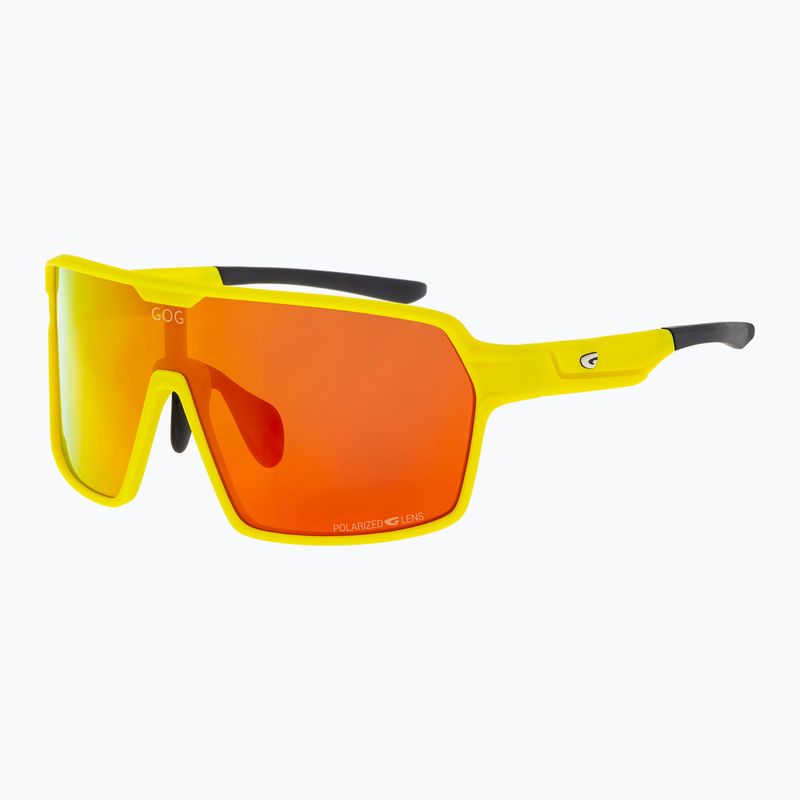 Okulary przeciwsłoneczne GOG Kronos matt neon yellow/black/ polychromatic red 5