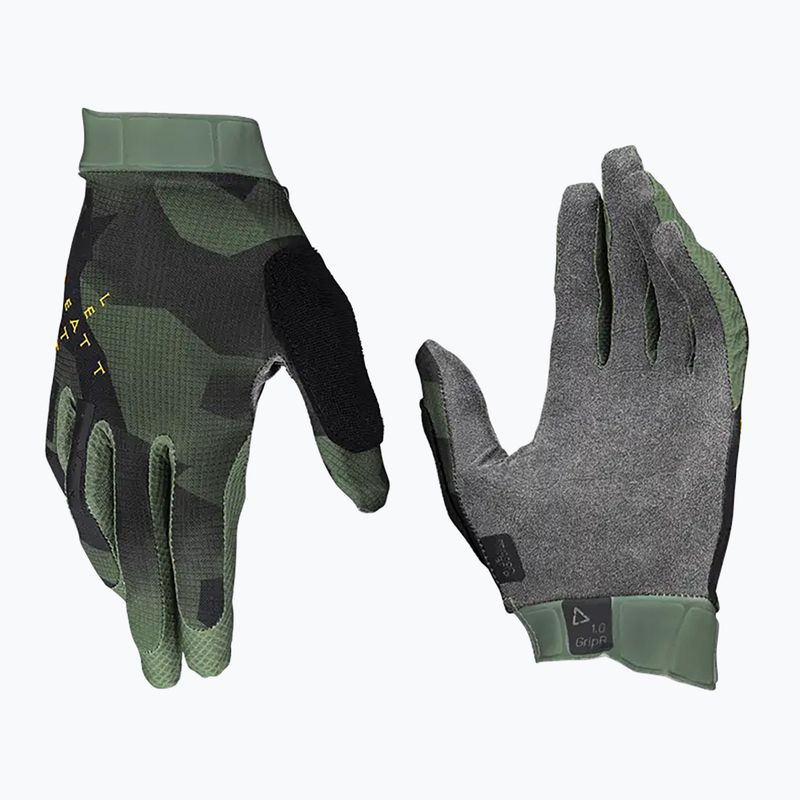 Rękawiczki rowerowe męskie Leatt MTB 1.0 GripR spinach