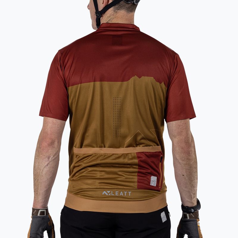 Koszulka rowerowa męska Leatt MTB Trail 3.0 lava 2