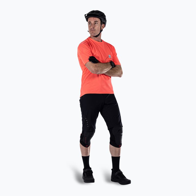 Koszulka rowerowa męska Leatt MTB Trail 1.0 X-Flow neon 2