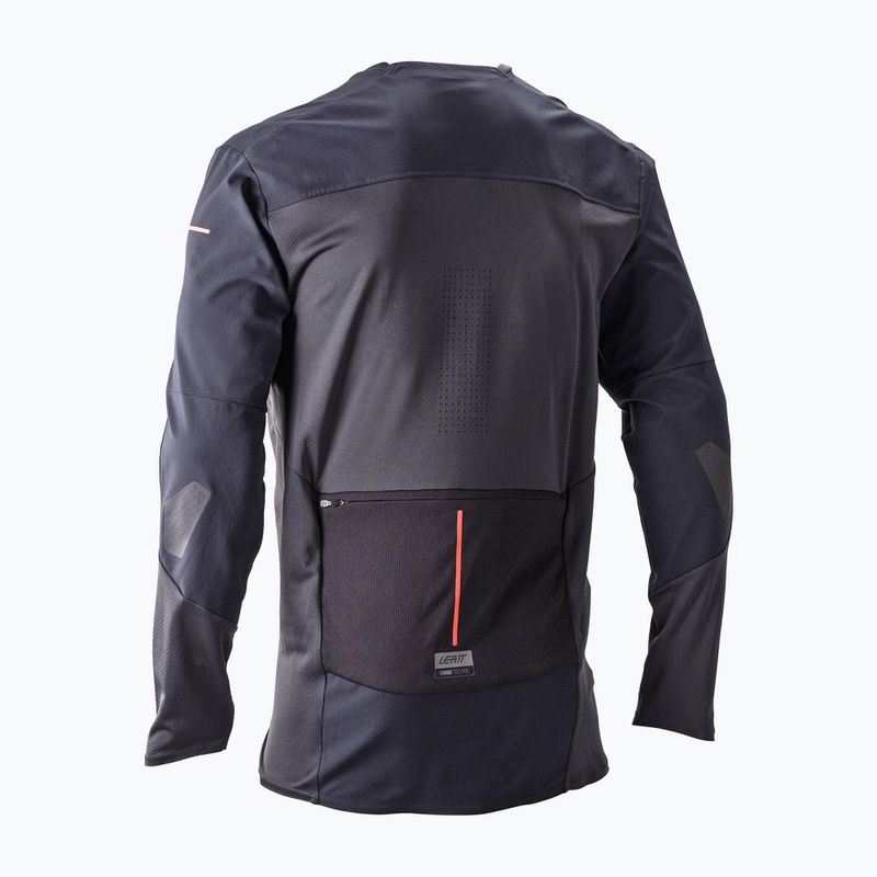 Longsleeve rowerowy męski Leatt MTB Trail 6.0 Cargo ghost black 2