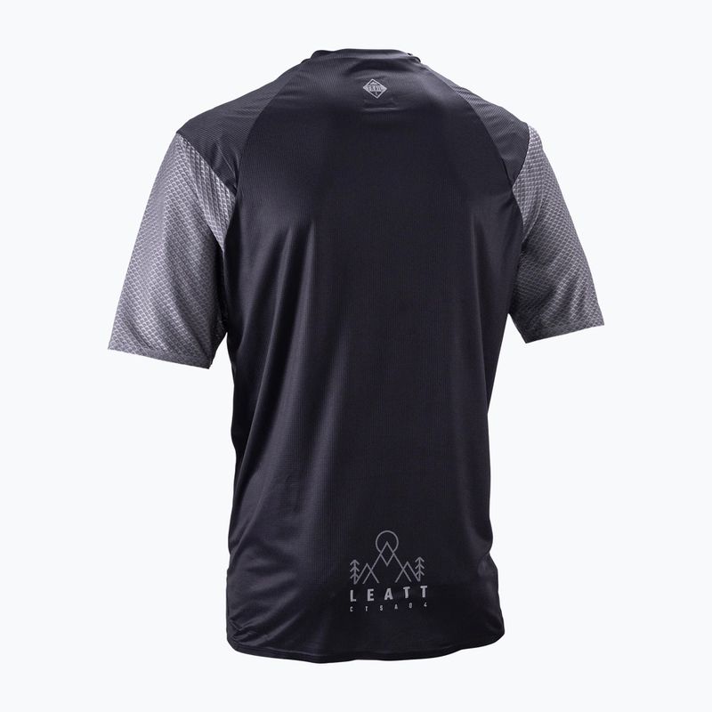 Koszulka rowerowa męska Leatt MTB Trail 3.0 ghost black 2