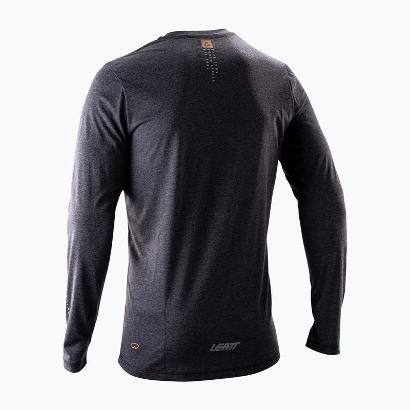 Longsleeve rowerowy męski Leatt MTB Gravity 3.0 ghost black 2