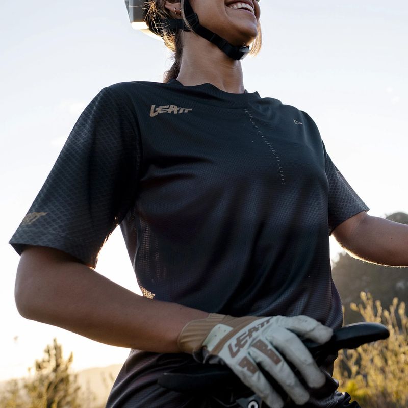 Koszulka rowerowa damska Leatt MTB Trail 3.0 ghost black 3