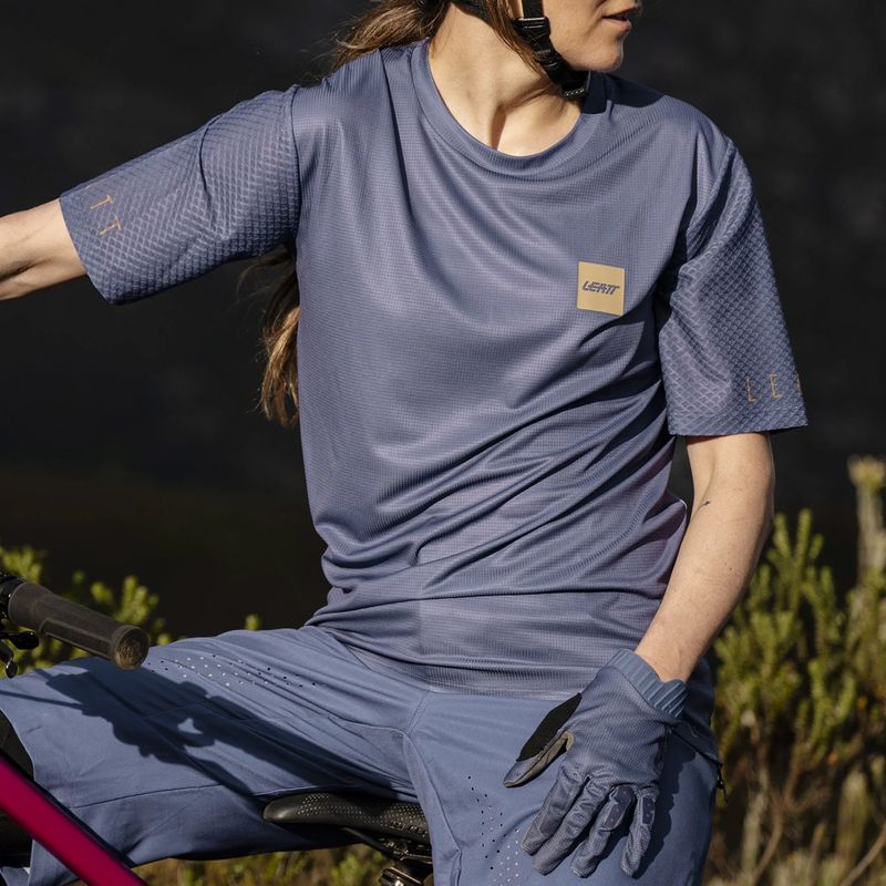Koszulka rowerowa damska Leatt MTB Trail 3.0 cosmic blue 3