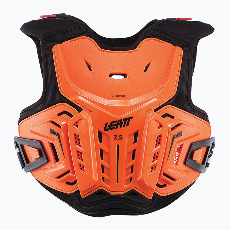 Buzer rowerowy dziecięcy Leatt Chest Protector 2.5 Jr orange/black