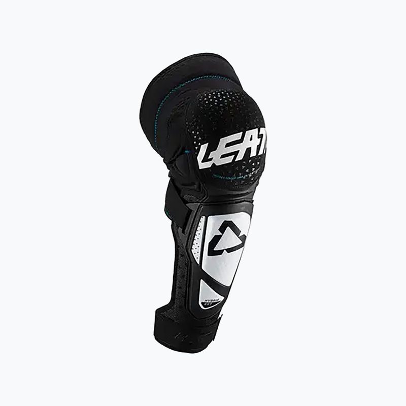 Ochraniacze rowerowe na kolana i piszczele dziecięce Leatt 3DF Hybrid EXT Junior white/black