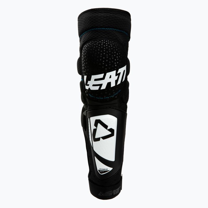 Ochraniacze rowerowe na kolana i piszczele Leatt 3DF Hybrid EXT white/black