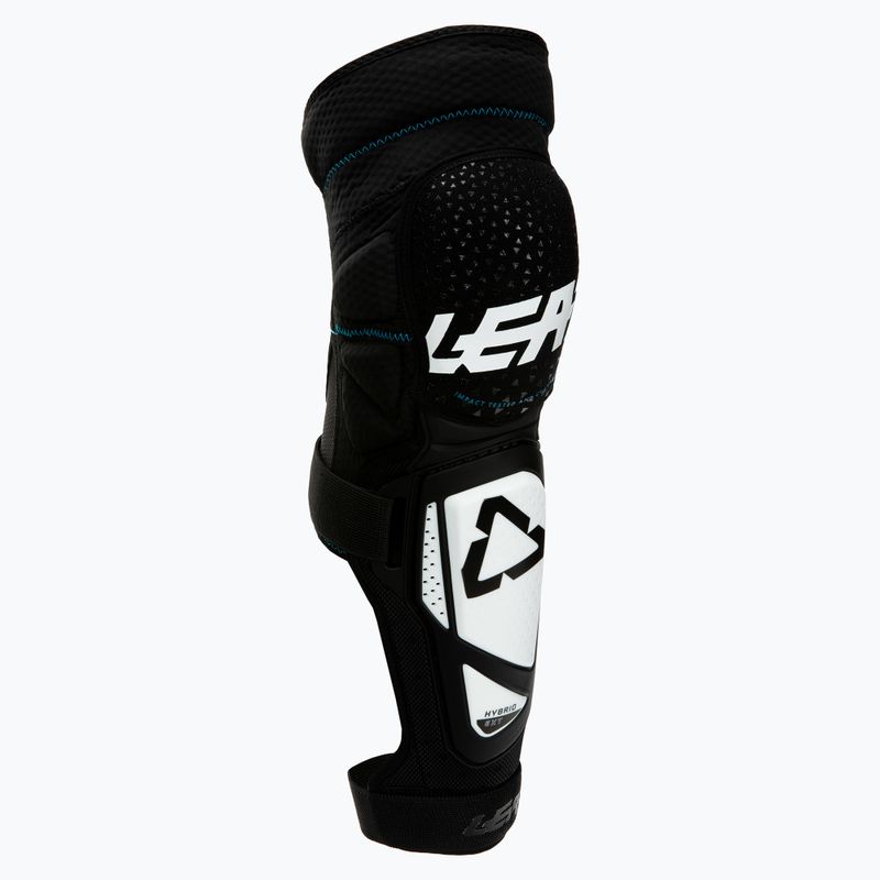 Ochraniacze rowerowe na kolana i piszczele Leatt 3DF Hybrid EXT white/black 2