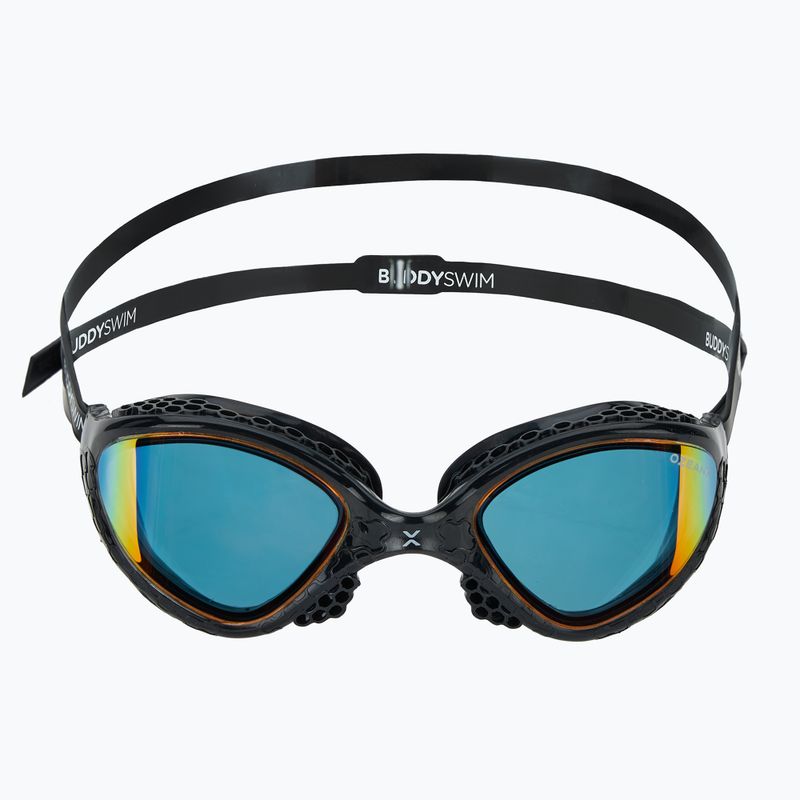 Okulary do pływania BuddySwim OzeanX Mirror black/orange 2