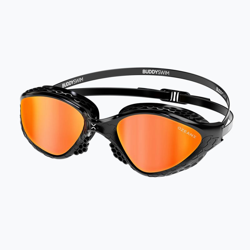 Okulary do pływania BuddySwim OzeanX Mirror black/orange