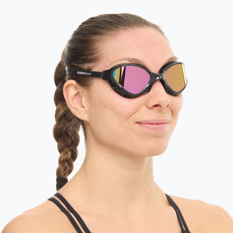 Okulary do pływania BuddySwim OzeanX Mirror black/iridium 2