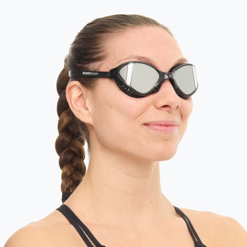 Okulary do pływania BuddySwim OzeanX Mirror black/silver 6