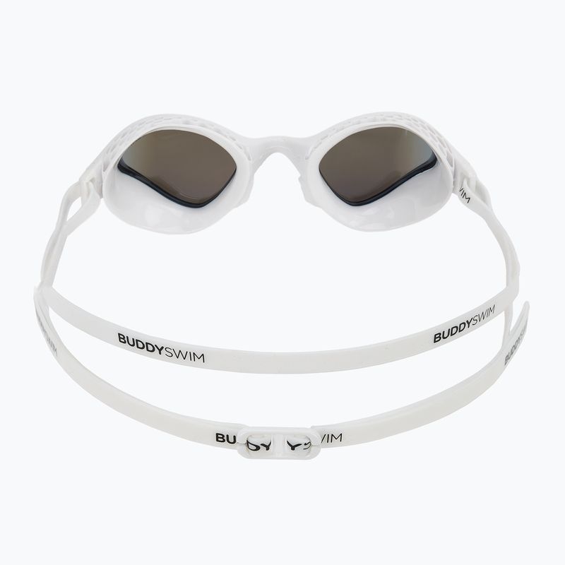 Okulary do pływania BuddySwim OzeanX Mirror white/blue 4