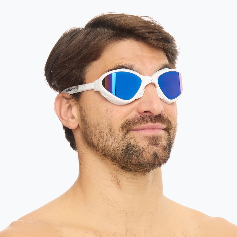 Okulary do pływania BuddySwim OzeanX Mirror white/blue 7