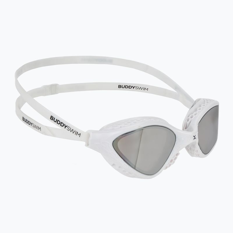 Okulary do pływania BuddySwim OzeanX Mirror white/silver
