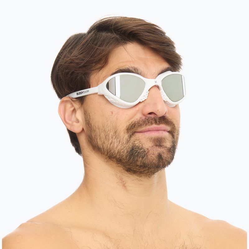 Okulary do pływania BuddySwim OzeanX Mirror white/silver 6