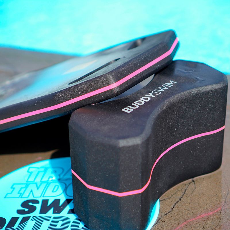 Deska do pływania BuddySwim Kickboard black/pink 3