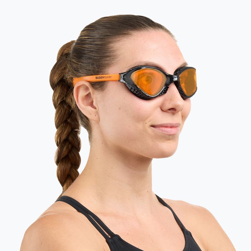 Okulary do pływania BuddySwim Ozean black/orange/ orange 3