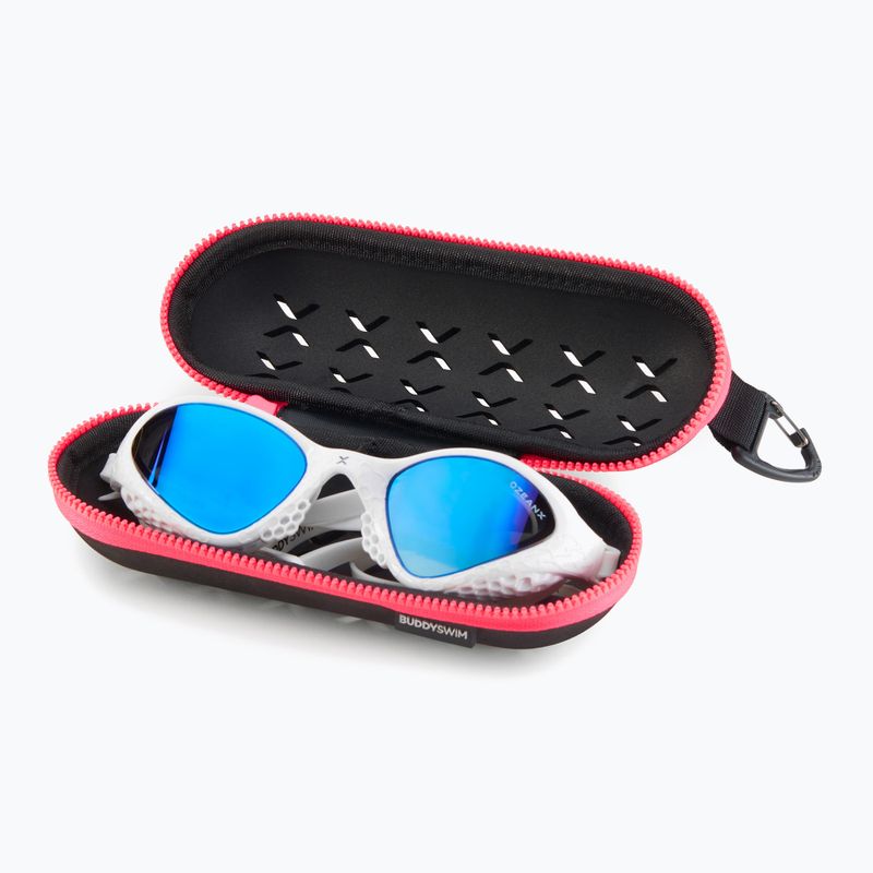 Etui na okulary pływackie BuddySwim EVA Goggle Case black/pink 2
