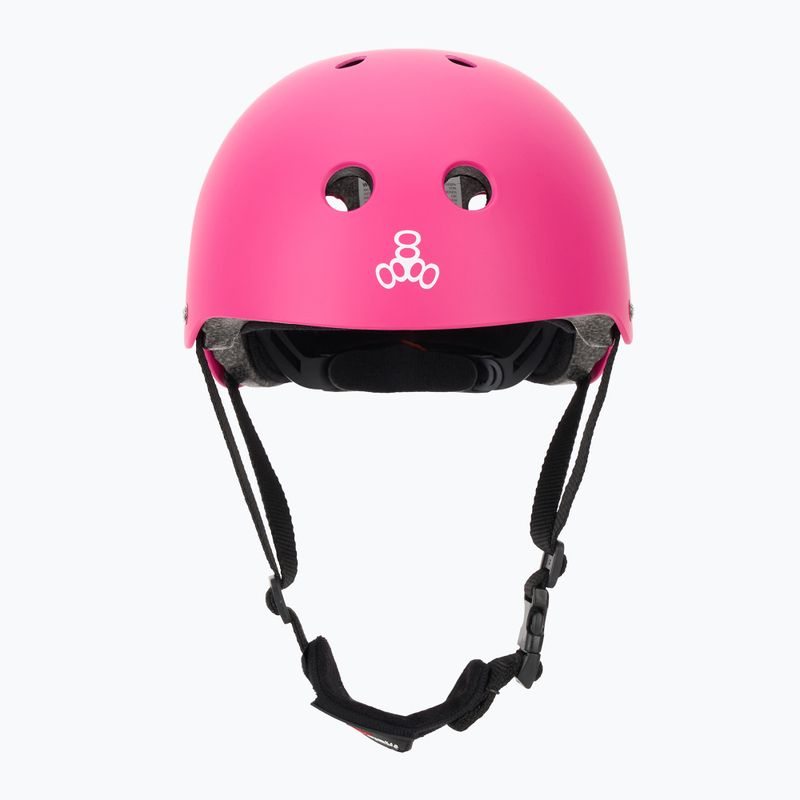 Kask dziecięcy Triple Eight Lil 8 Youth neon pink matte 2