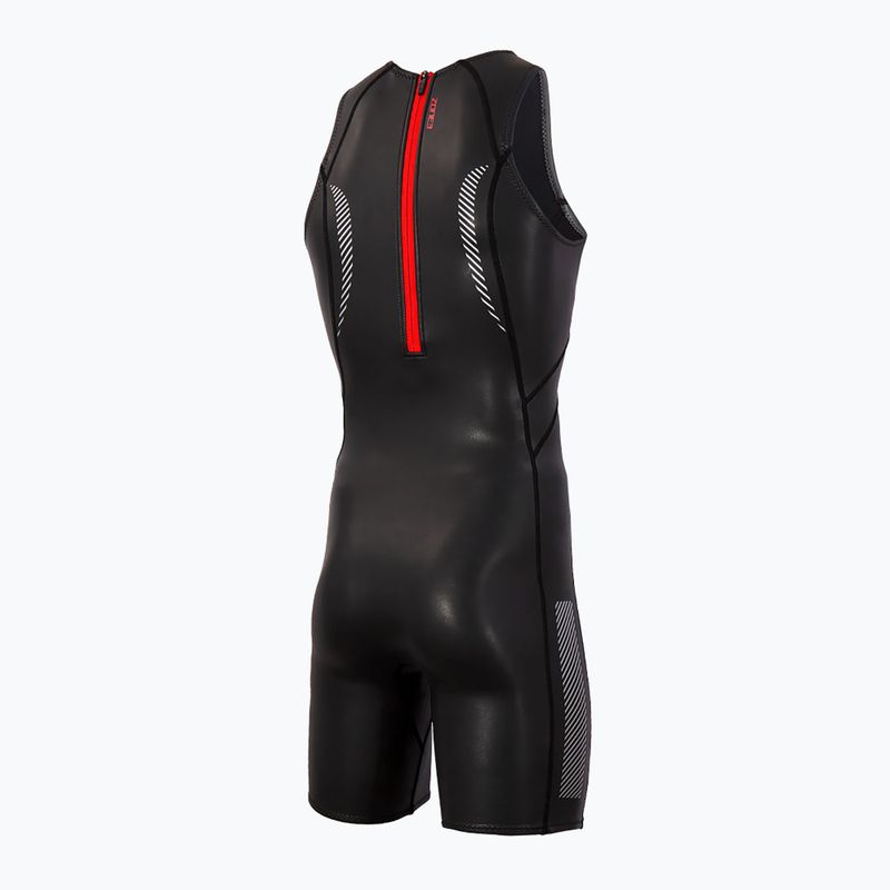 Pianka triathlonowa męska ZONE3 Neoprene Kneeskin Baselayer 1,5 mm black/red 2