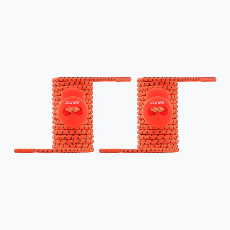 Sznurówki samozaciskowe ZONE3 Elastic neon orange 2