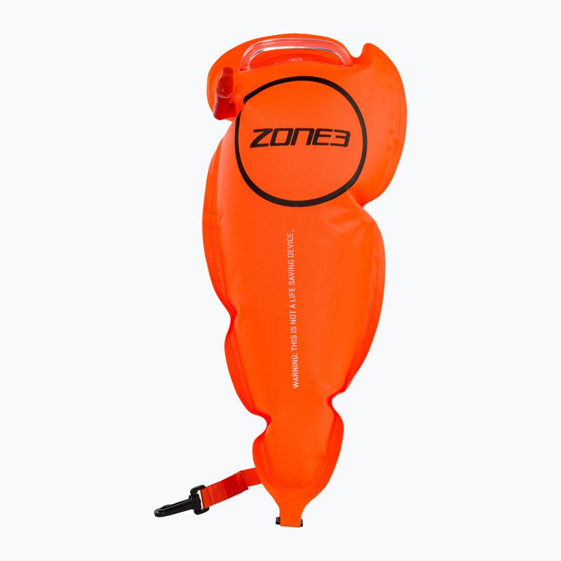 Bojka asekuracyjna ZONE3 Swim Safety Belt With Tow Float Pouch hi-vis orange 3