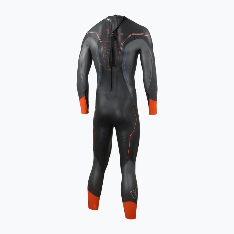 Pianka triathlonowa męska ZONE3 Vanquish 4 mm black/gun metal/red 8