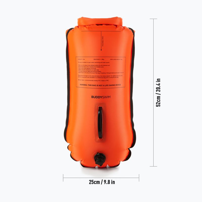 Bojka asekuracyjna BuddySwim Smartphone Dry Bag 28 l orange 3