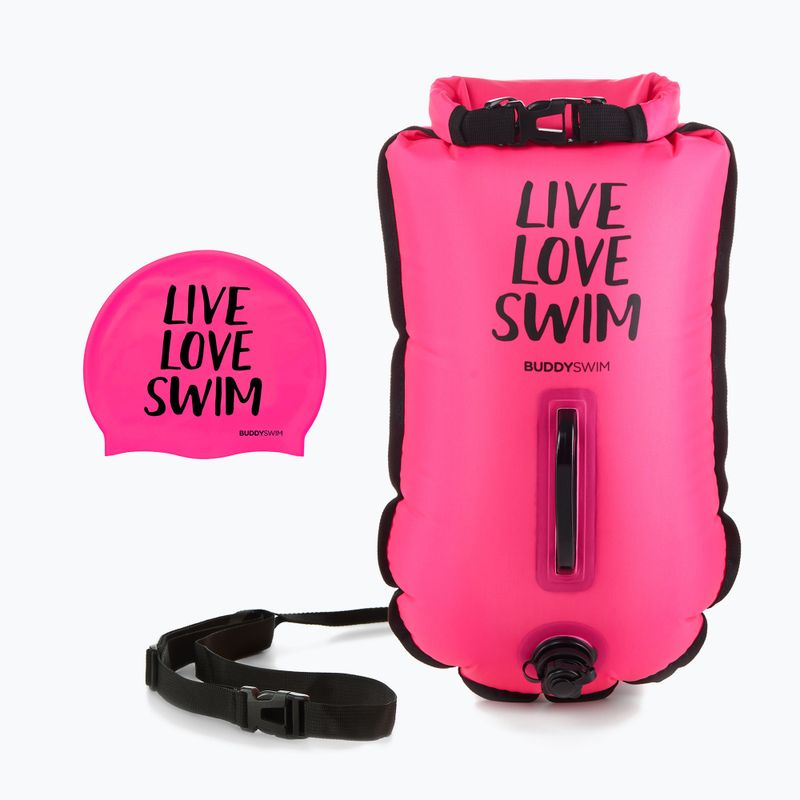 Bojka asekuracyjna BuddySwim CSW Dry Bag 20 l pink