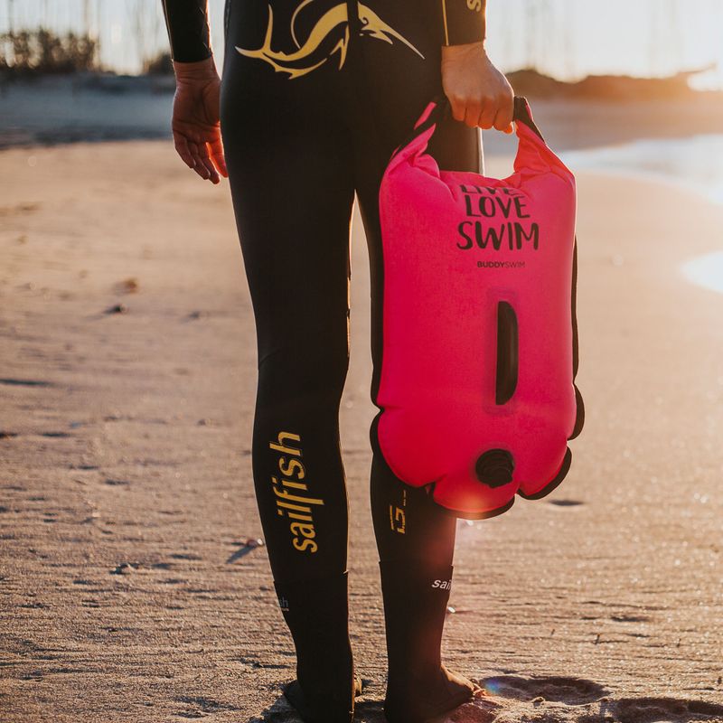 Bojka asekuracyjna BuddySwim CSW Dry Bag 20 l pink 5