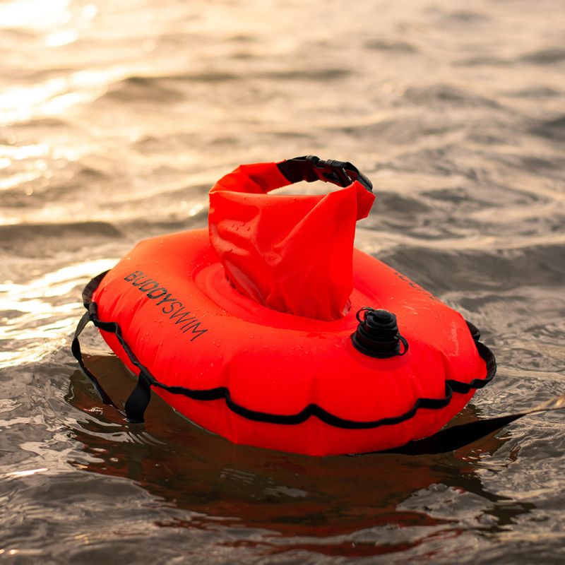 Bojka asekuracyjna BuddySwim Hydrastation 10 l orange 6