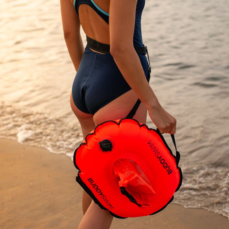 Bojka asekuracyjna BuddySwim Hydrastation 10 l orange 8