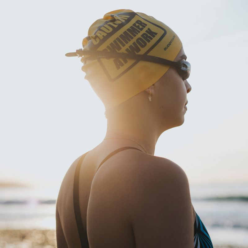 Czepek pływacki BuddySwim CSW Silicone yellow 3
