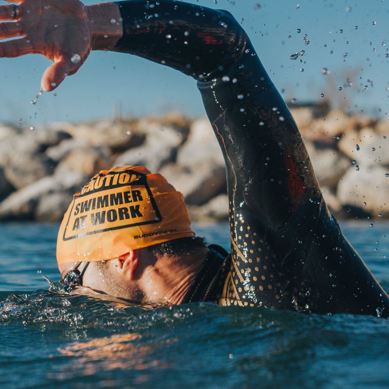 Czepek pływacki BuddySwim CSW Silicone orange 3