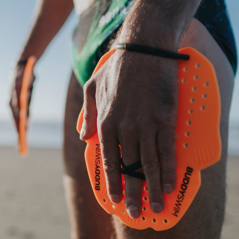 Wiosełka do pływania BuddySwim Power Paddle orange 6