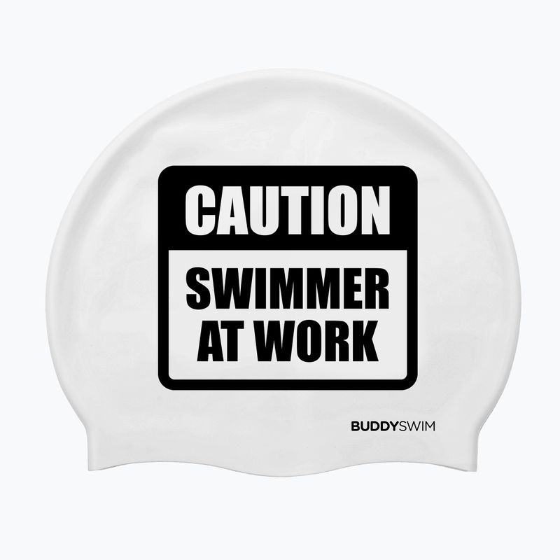 Czepek pływacki BuddySwim CSW Silicone white