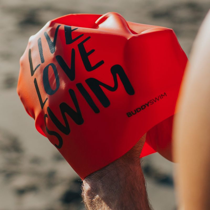 Czepek pływacki BuddySwim LLS Silicone orange 4