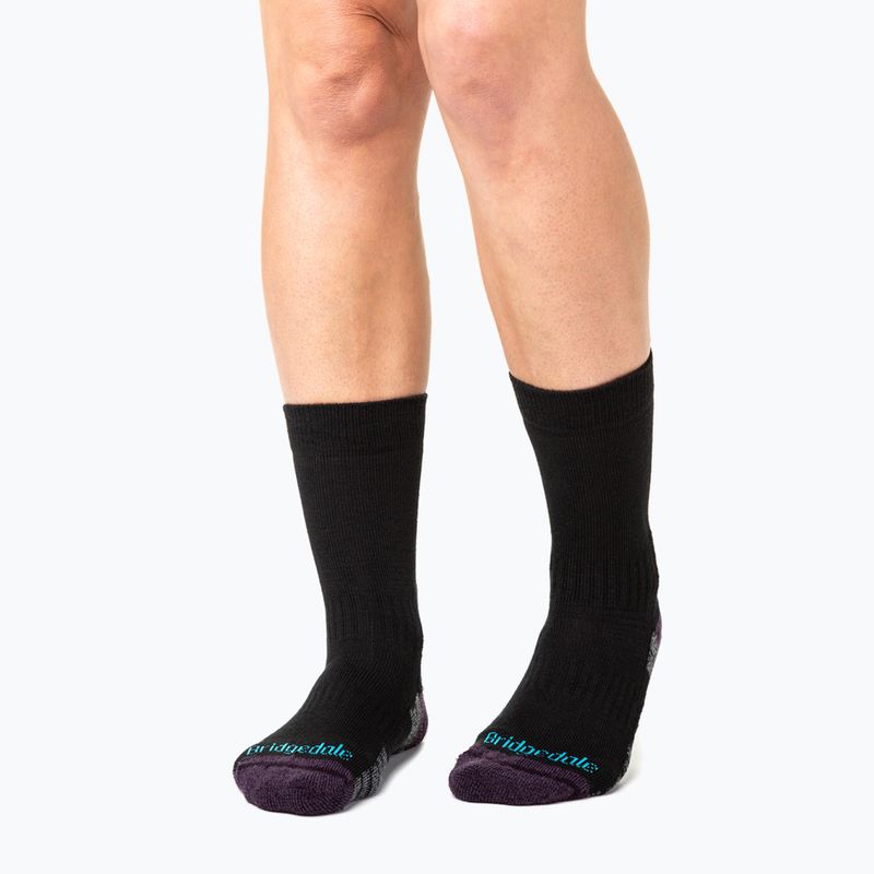 Skarpety damskie Bridgedale Lightweight Merino Performance Boot Original black/purple 5