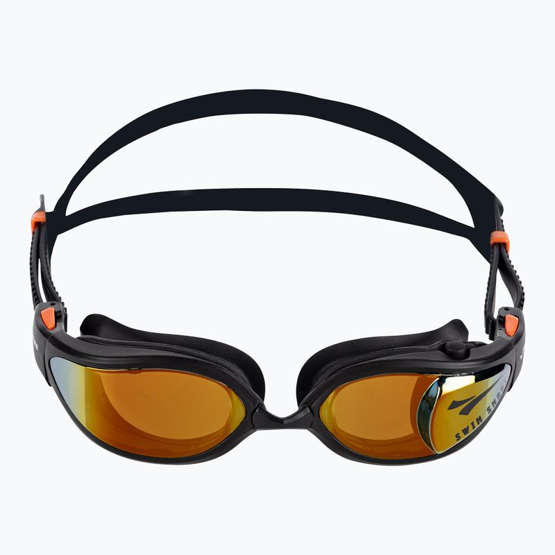 Okulary do pływania FINIS Smart Max orange mirror/black 2