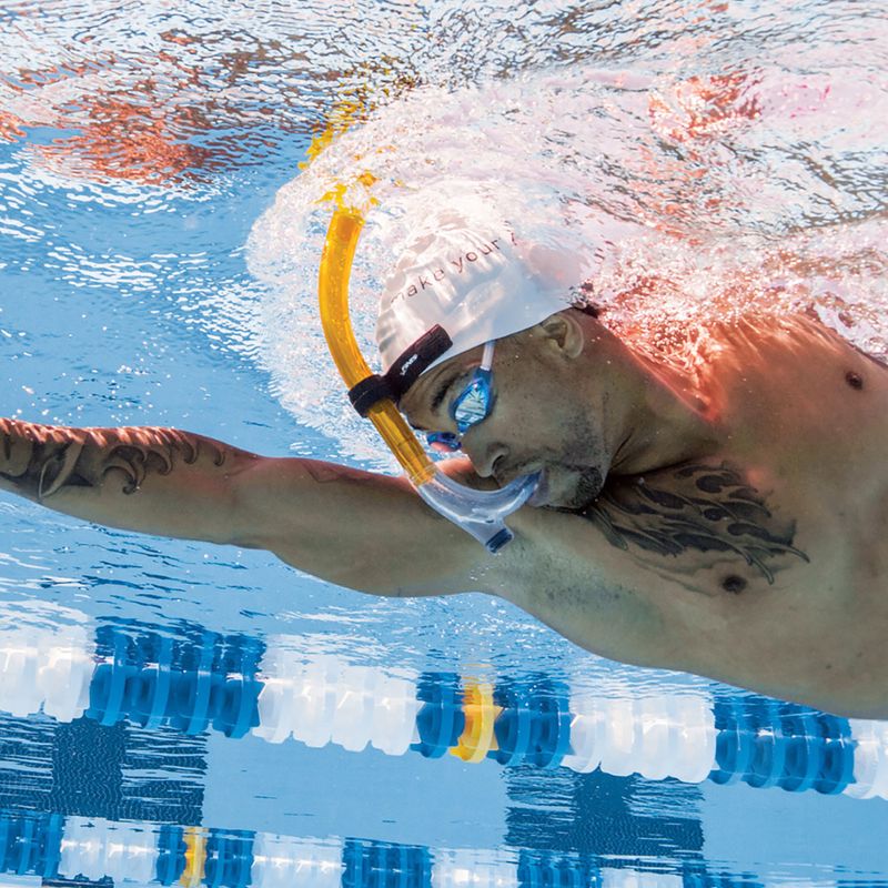 Rurka czołowa do pływania FINIS Swimmers Snorkel yellow 4