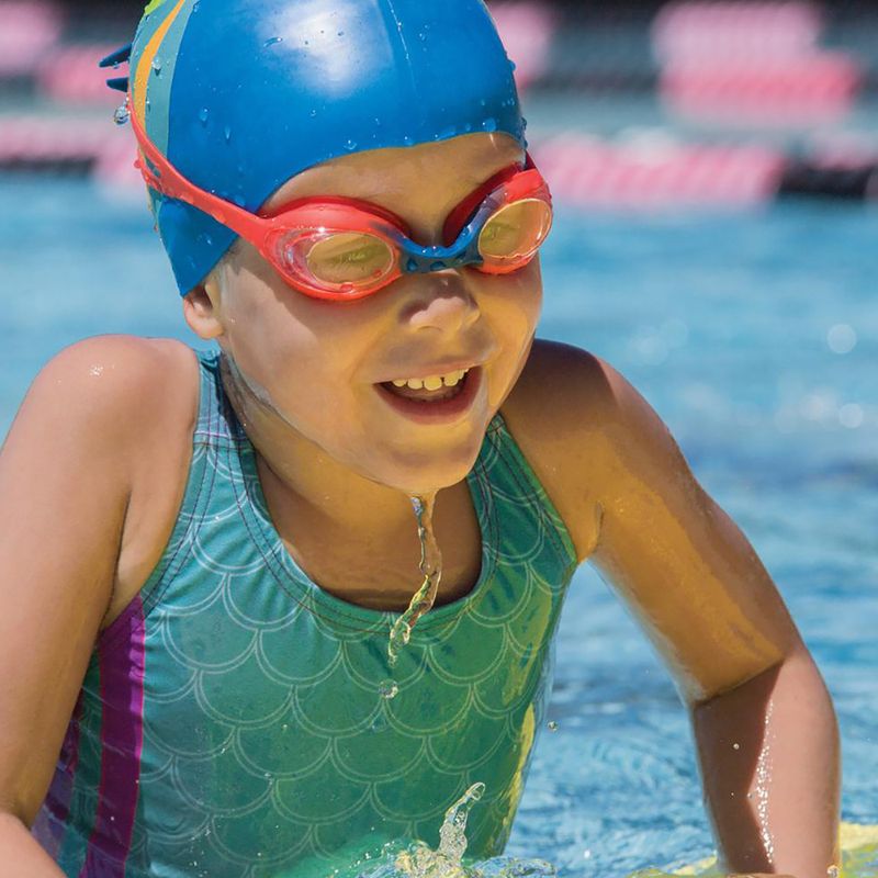 Okulary do pływania FINIS Swimmies Goggles red/blue/clear 2