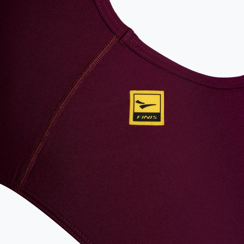 Strój pływacki jednoczęściowy damski FINIS Skinback Solid cabernet 3